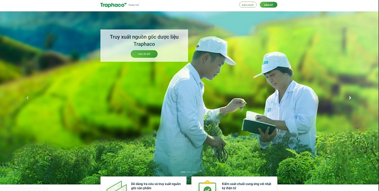 hệ thống truy xuất nguồn gốc của Traphaco