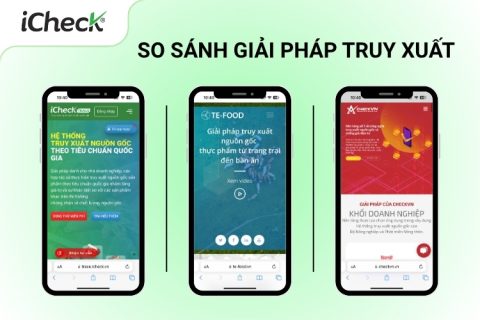 So sánh giải pháp truy xuất nguồn gốc: iCheck Trace, TE-FOOD, CheckVN