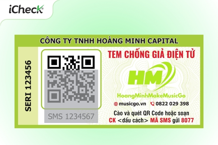 Tem chống giả QR code kết hợp với SMS và công nghệ in vỡ