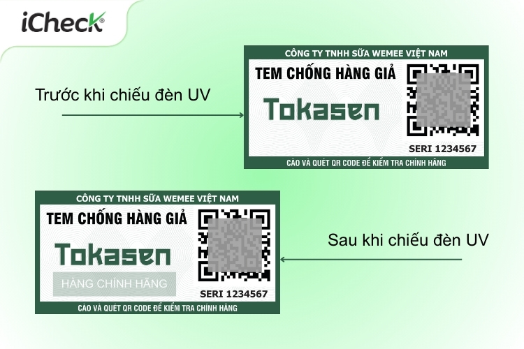 Tem chống hàng giả phát sáng