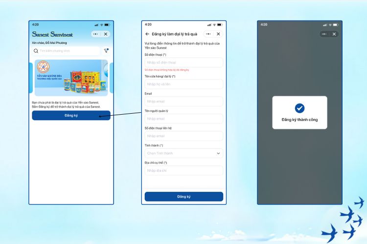 Dang ky lam dai ly tra qua