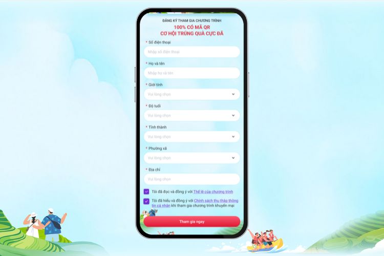 Pop up dien thong tin