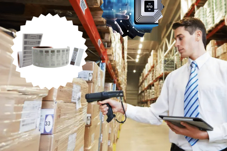 Hình ảnh quét tem RFID trên sản phẩm