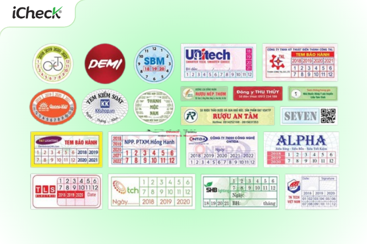 Mẫu tem decal vỡ (tem bể)