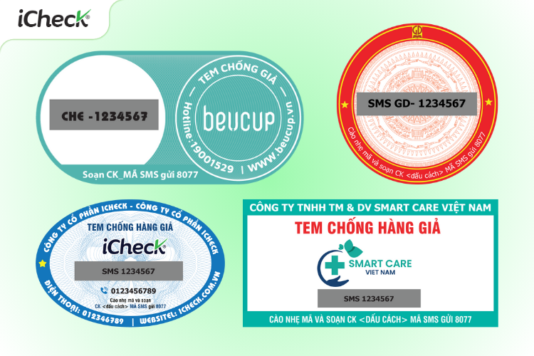 Mẫu tem SMS phủ cào