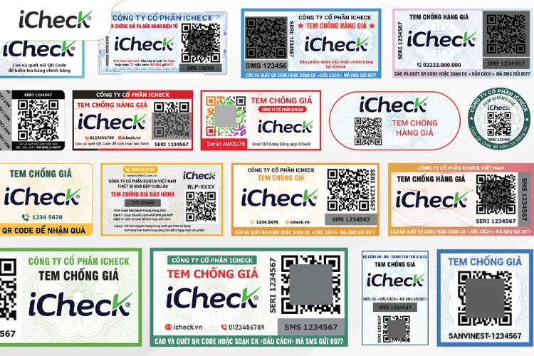 Mẫu tem chống giả QR Code