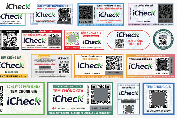 Các mẫu tem chống giả QR Code