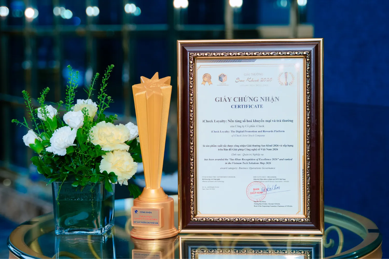 iCheck Loyalty xuất sắc nhận Giải thưởng Sao Khuê 2026