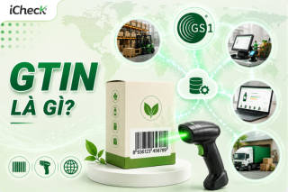 GTIN l&agrave; g&igrave;? Minh họa m&atilde; định danh sản phẩm GTIN được m&atilde; h&oacute;a th&agrave;nh m&atilde; vạch v&agrave; kết nối với hệ thống b&aacute;n lẻ, kho vận v&agrave; thương mại điện tử.
