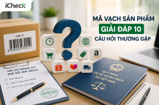 Giải đáp 10 câu hỏi thường gặp về mã vạch sản phẩm với hình minh họa hồ sơ đăng ký, mã vạch GS1 và các thắc mắc phổ biến của doanh nghiệp.