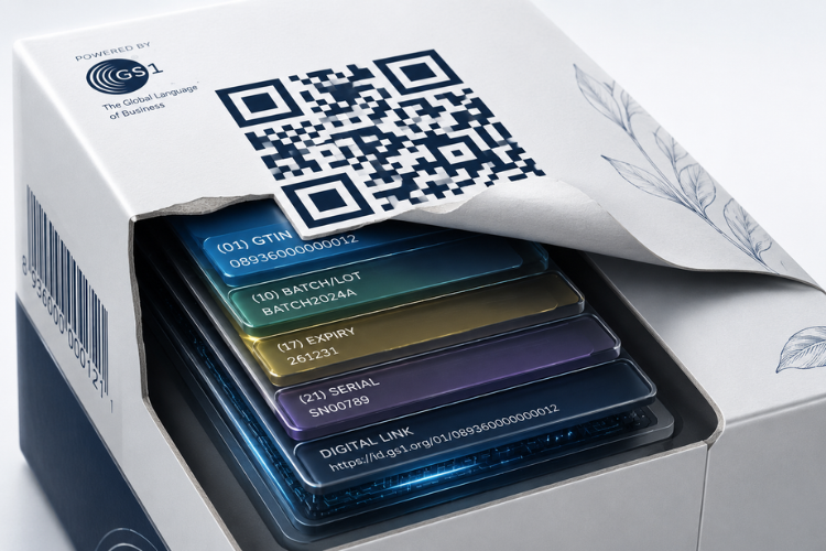 GS1 QR Code có thể chứa GTIN, số lô, hạn sử dụng, số serial và GS1 Digital Link trong cùng một mã.
