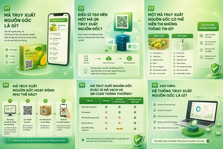 Tóm tắt nội dung về mã qr truy xuất nguồn gốc