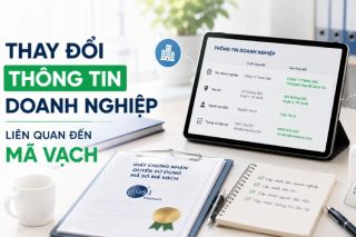 Thay đổi th&ocirc;ng tin doanh nghiệp li&ecirc;n quan đến m&atilde; số m&atilde; vạch