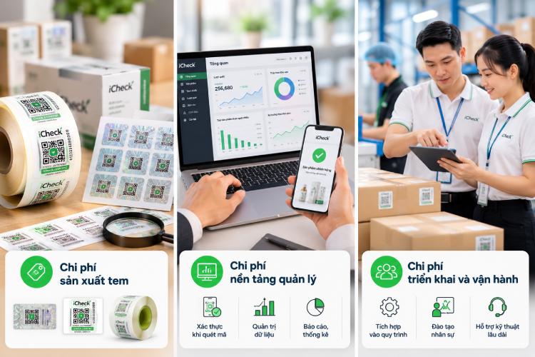 Doanh nghiệp có thể tham khảo các chi phí triển khai tem chống giả
