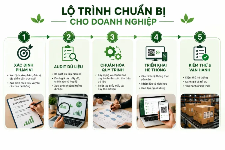 lộ trình chuẩn bị cho doanh nghiệp