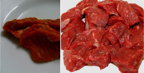 Thịt bò được ghép từ nhiều mảnh vụn
